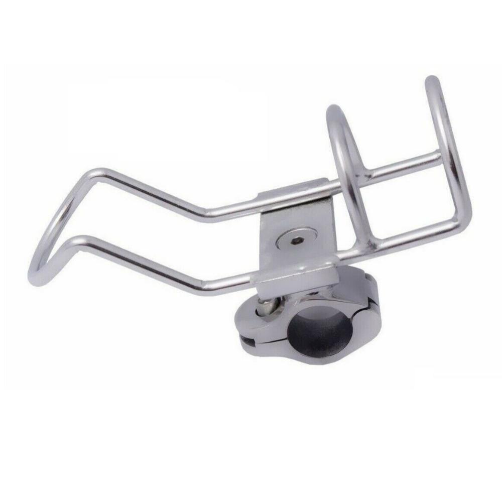 Stainless steel 316 Adjustable Single Rail Mount Rod Holder with rotates 360° both horizontal and vertical 25mm (1") - 99117