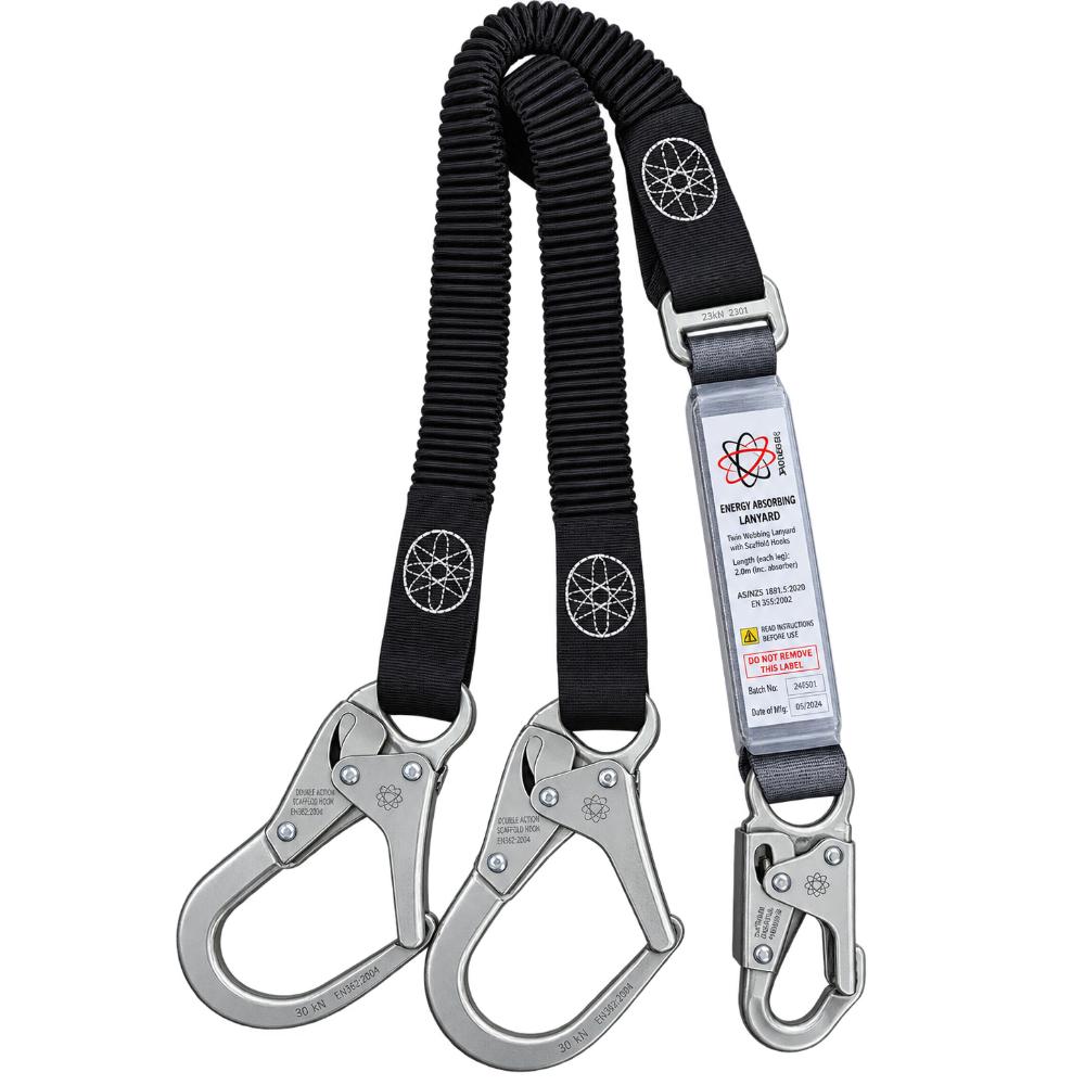 Atomic Twin Elastic lanyard Snap & D/A Scaffs 2.0m - ALEW2SNSHD