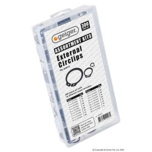 Geiger 300 Piece External Circlips - GAK10