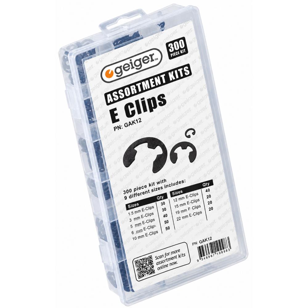Geiger 300 Piece E Clips - GAK12
