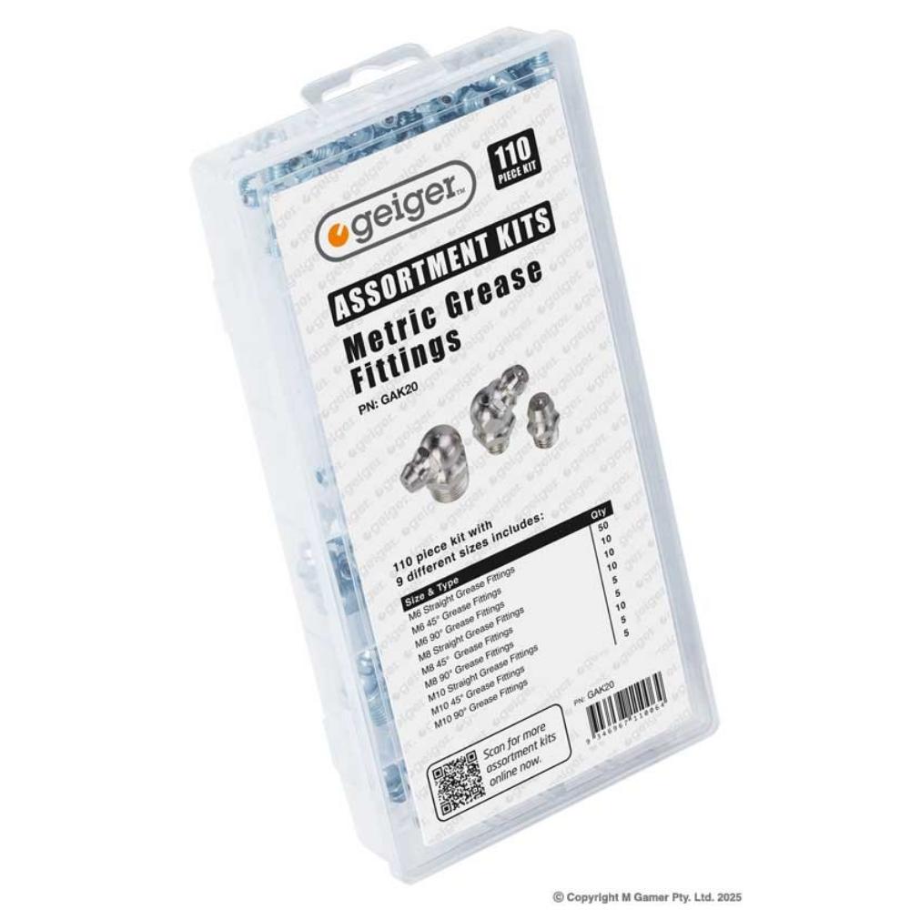 Geiger 110 Piece Metric Grease Fittings - GAK20