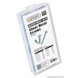 Geiger 525 Piece Sheet Metal Screws - GAK01