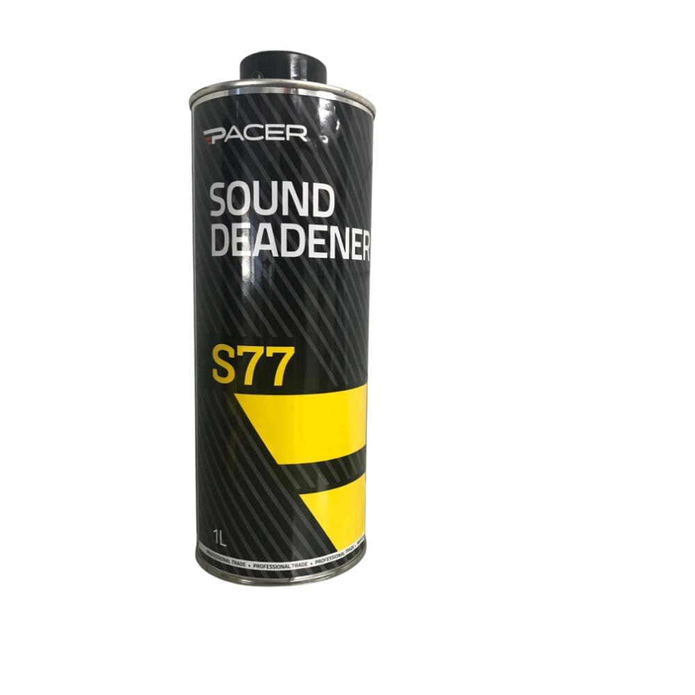 Pacer S77 Sound Deadener Spray On Underbody Coating Paint Black 1L Bitumen Base - SO115